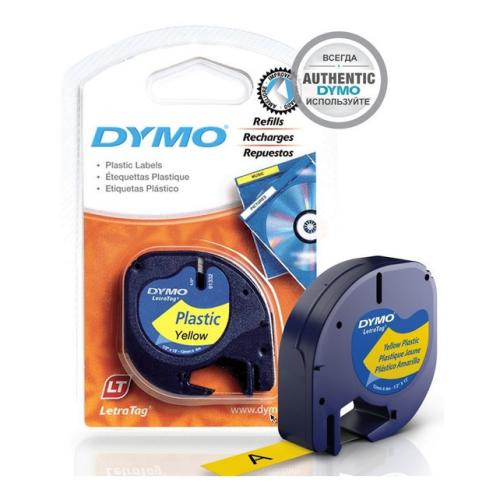 Dymo LetraTag páska žlutý (91202 / S0721620), 12mm