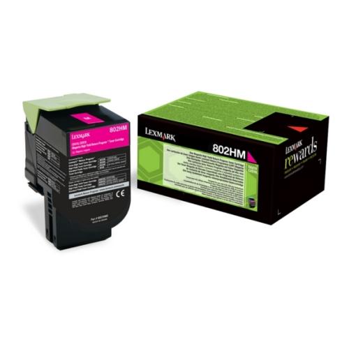 Lexmark tonerová kazeta magenta (80C2HM0 / 802HM) (Vrátit)