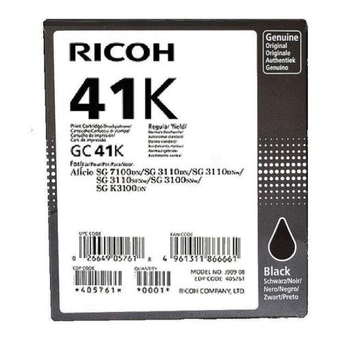 Ricoh tisková kazeta černá (405761 / GC41K)