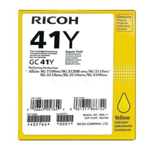 Ricoh tisková kazeta žlutý (405764 / GC41Y)