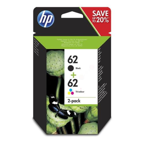 HP tisková kazeta černá / barva (N9J71AE / 62) (Dvojbalení, multipack)