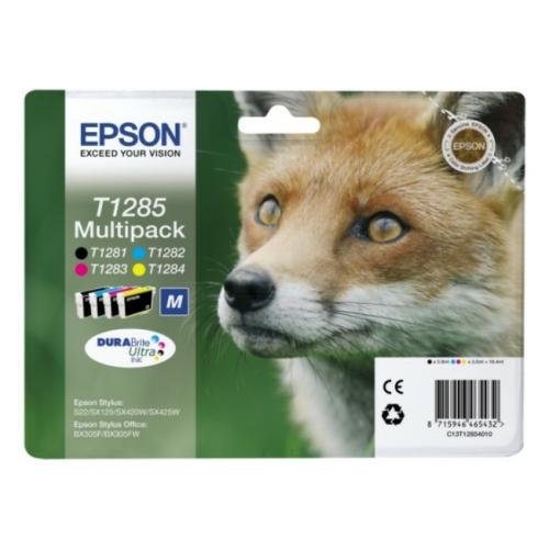 Epson tisková kazeta černá / azurová / magenta / žlutý (C13T12854012 / T1285) (multipack)