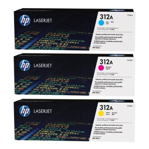 HP tonerová kazeta azurová / magenta / žlutý (CF440AM / 312A) (multipack)