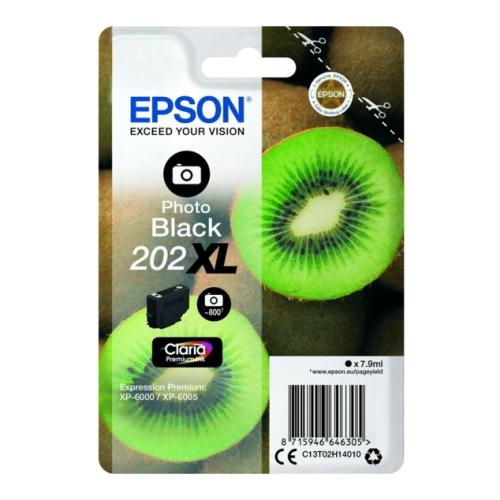 Epson tisková kazeta černá fotografie (C13T02H14010 / 202XL) (high capacity)