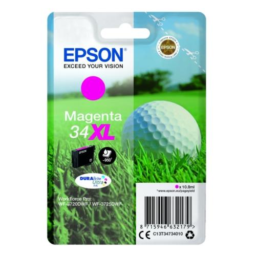 Epson tisková kazeta magenta (C13T34734010 / 34XL) (high capacity)