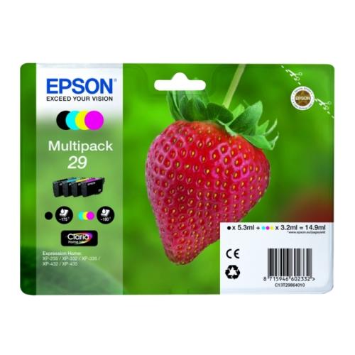 Epson tisková kazeta černá / azurová / magenta / žlutý (C13T29864012 / 29) (multipack)