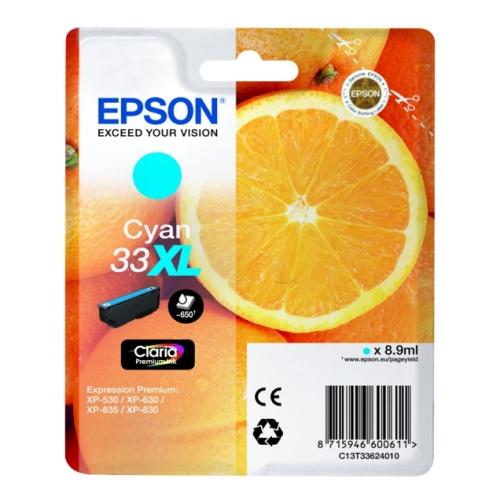 Epson tisková kazeta azurová (C13T33624012 / 33XL) (high capacity)