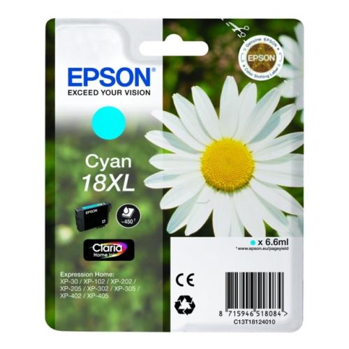 Epson tisková kazeta azurová (C13T18124012 / 18XL) (high capacity)