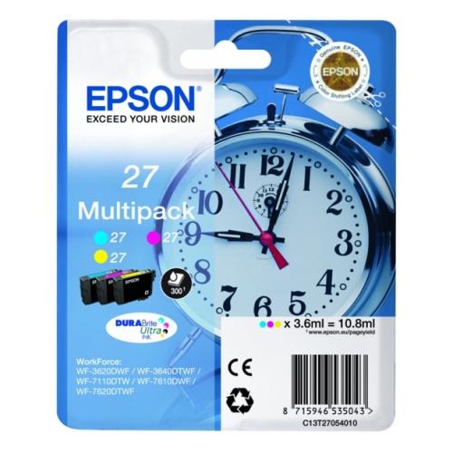 Epson tisková kazeta azurová / magenta / žlutý (C13T27054012 / 27) (multipack)