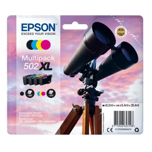 Epson tisková kazeta černá / azurová / magenta / žlutý (C13T02W64010 / 502XL) (multipack, high capacity)