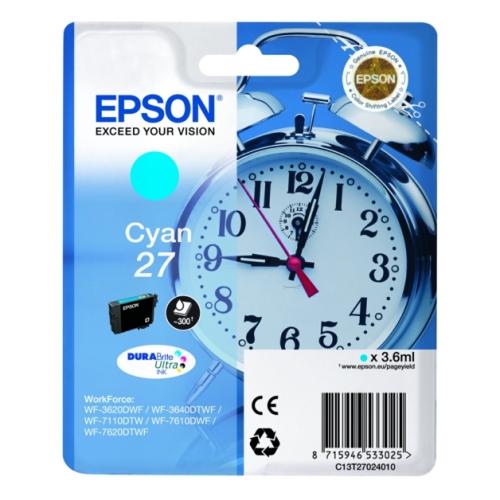 Epson tisková kazeta azurová (C13T27024012 / 27)