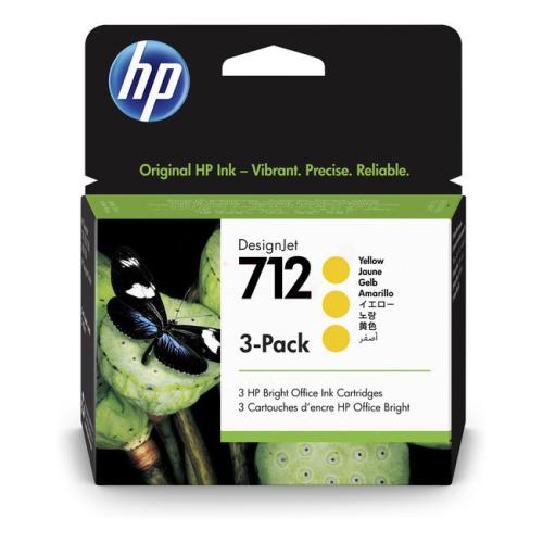 HP tisková kazeta žlutý (3ED79A / 712) (multipack)