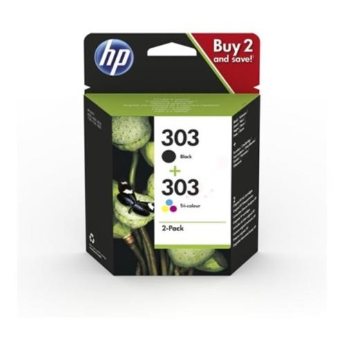 HP tisková kazeta černá / barva (3YM92AE / 303) (Dvojbalení, multipack)