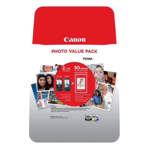 Canon inkoustová kazeta /fotopapír černá / barva (3712C004 / PG560XL+CL561XL) (Dvojbalení, multipack)