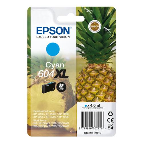 Epson tisková kazeta azurová (C13T10H24010 / 604XL) (high capacity)