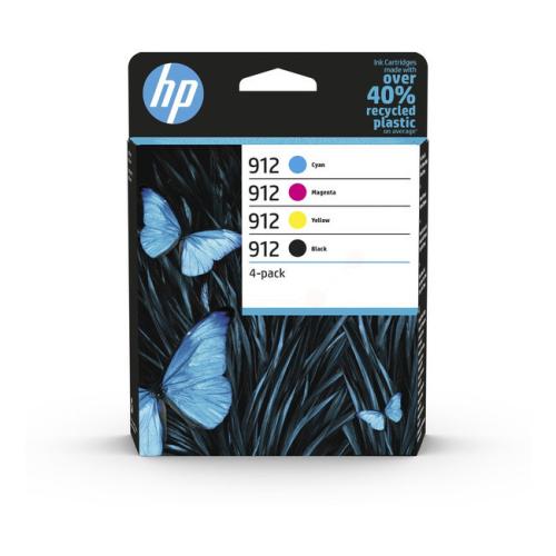 HP tisková kazeta černá / azurová / magenta / žlutý (6ZC74AE / 912) (multipack)