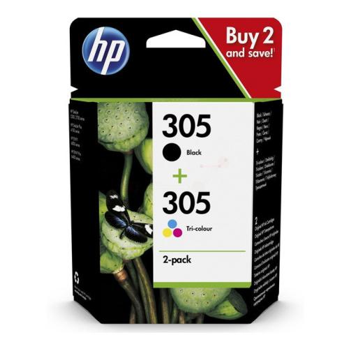 HP tisková kazeta černá / barva (6ZD17AE / 305) (Dvojbalení, multipack)