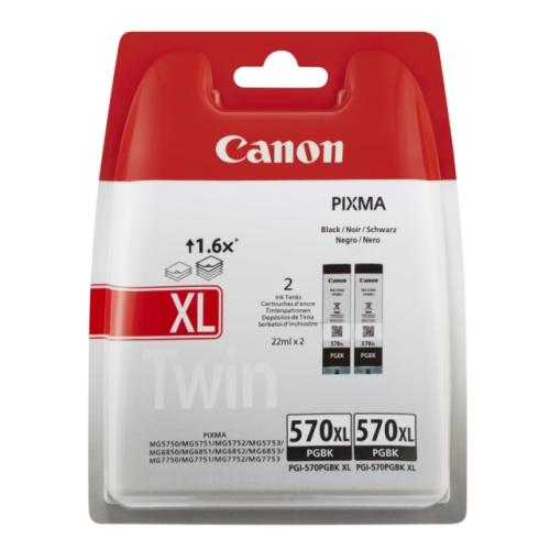 Canon tisková kazeta černá (0318C010 / PGI570PGBKXL) (Dvojbalení, high capacity)