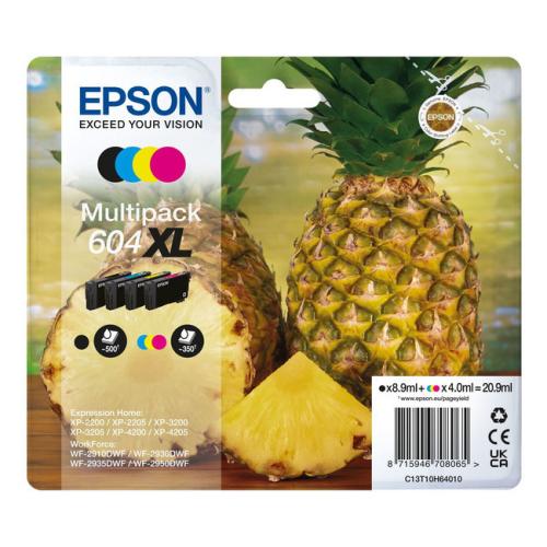 Epson tisková kazeta černá / azurová / magenta / žlutý (C13T10H64010 / 604XL) (multipack, high capacity)