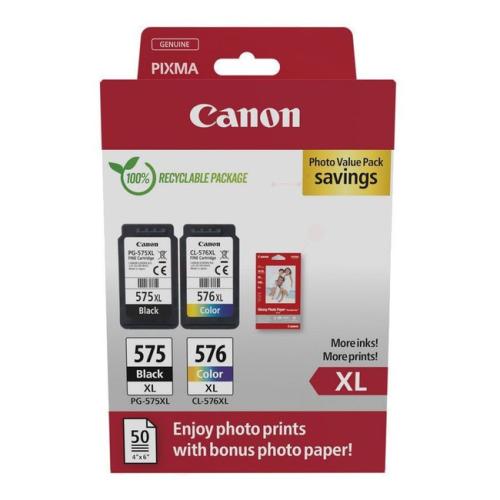 Canon tisková kazeta černá / barva (5437C006 / PG575XL+CL576XL) (Dvojbalení, multipack, high capacity)