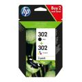 HP tisková kazeta černá / barva (X4D37AE / 302) (Dvojbalení, multipack)